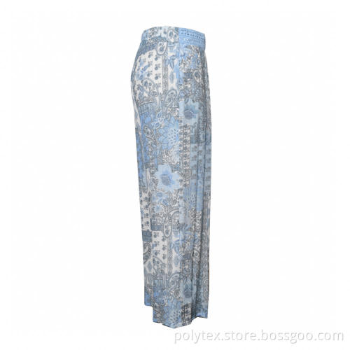 Boho Floral Baggy Long Trousers Pants